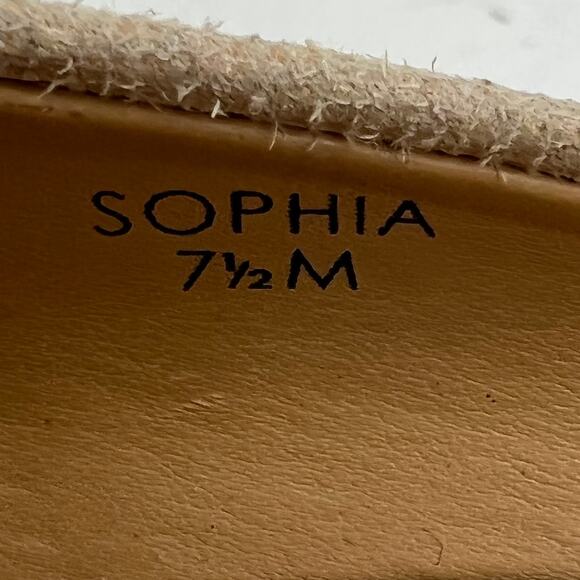 Tahari (7.5) Sophia Cream Waxed Burlap Stacked Platform Stiletto Pump Heels - Picture 10 of 12